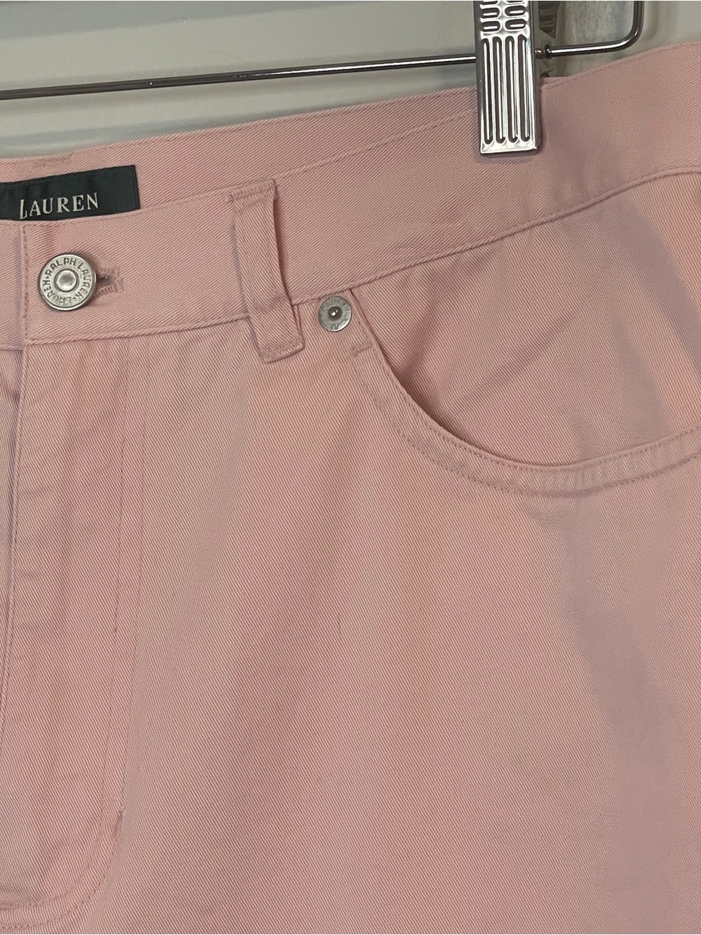 Lauren Ralph Lauren Pastel Pink Cropped Pants - Picture 3 of 8